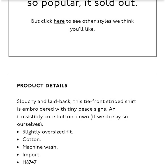 Madewell Embroidered Peace Sign Tie Front Shirt - Picture 6 of 6